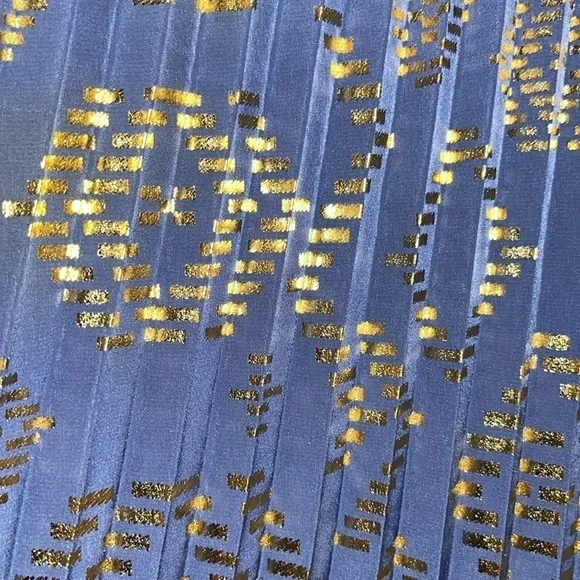 Lularoe blue gold Jill skirt. Size small. NWT. - Picture 5 of 7